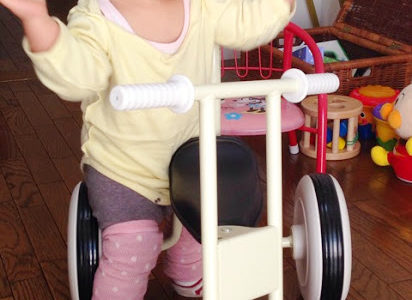 お出かけ前の娘