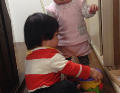 お友達が遊びに来てくれた (´ω｀*人)