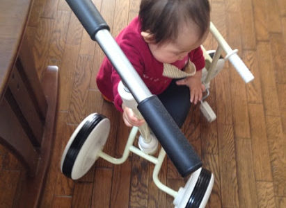 三輪車の新しい遊び方
