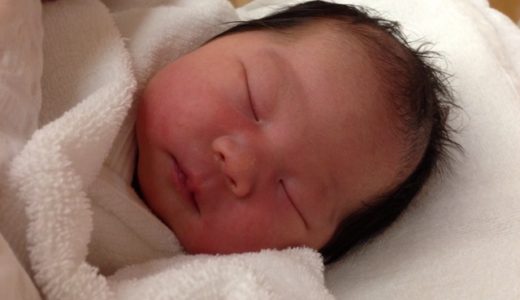 産まれて次の日の娘