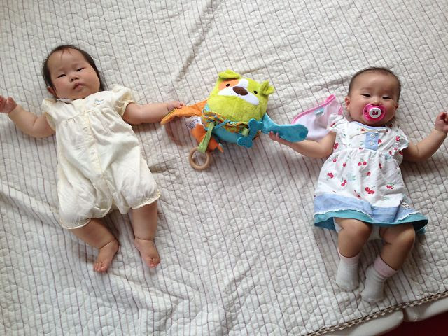 あんよちゃんと娘の写真