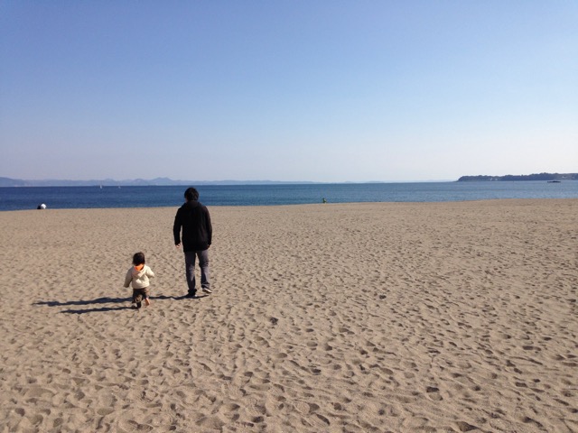 旦那さんと娘の写真